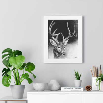 "Whitetail Buck" Framed Paper Print.