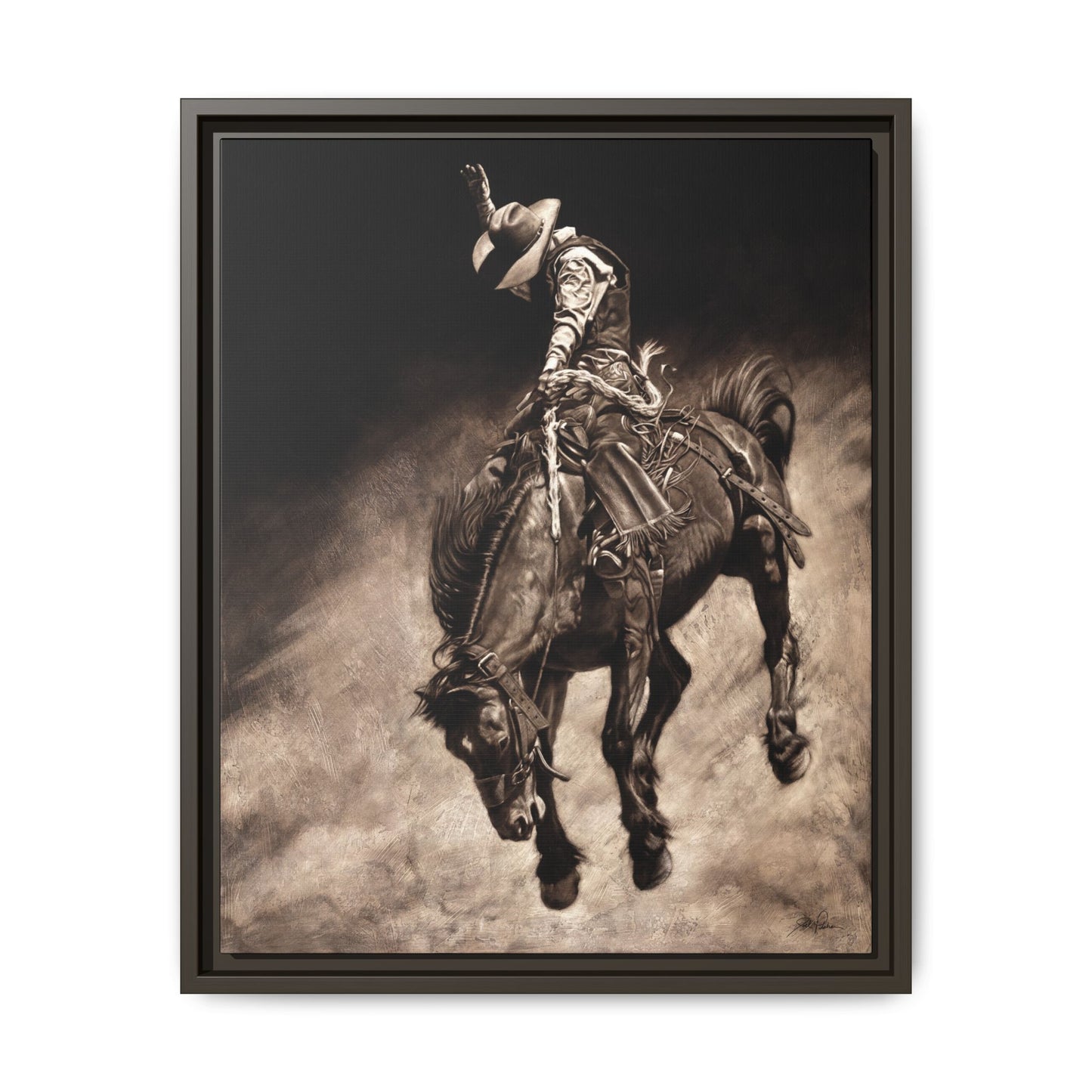 "Giddy Up" Framed Canvas