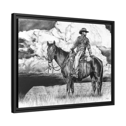 "Looking Back on the Path" Framed Canvas