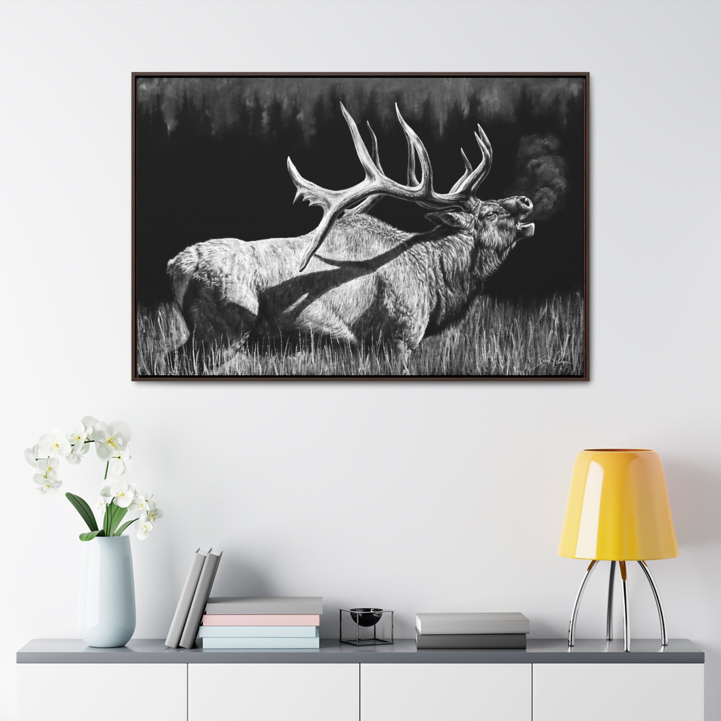 "Firebull" Gallery Wrapped/Framed Canvas