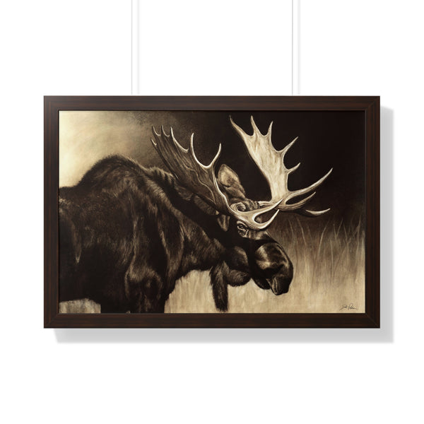 "Mighty Moose" Framed Paper Print.