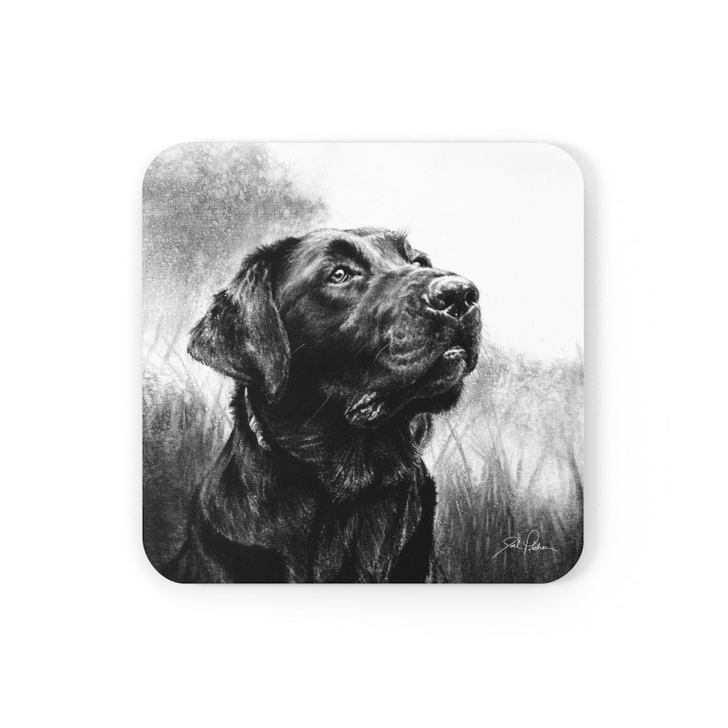 "Labrador Retriever" Cork Back Coaster