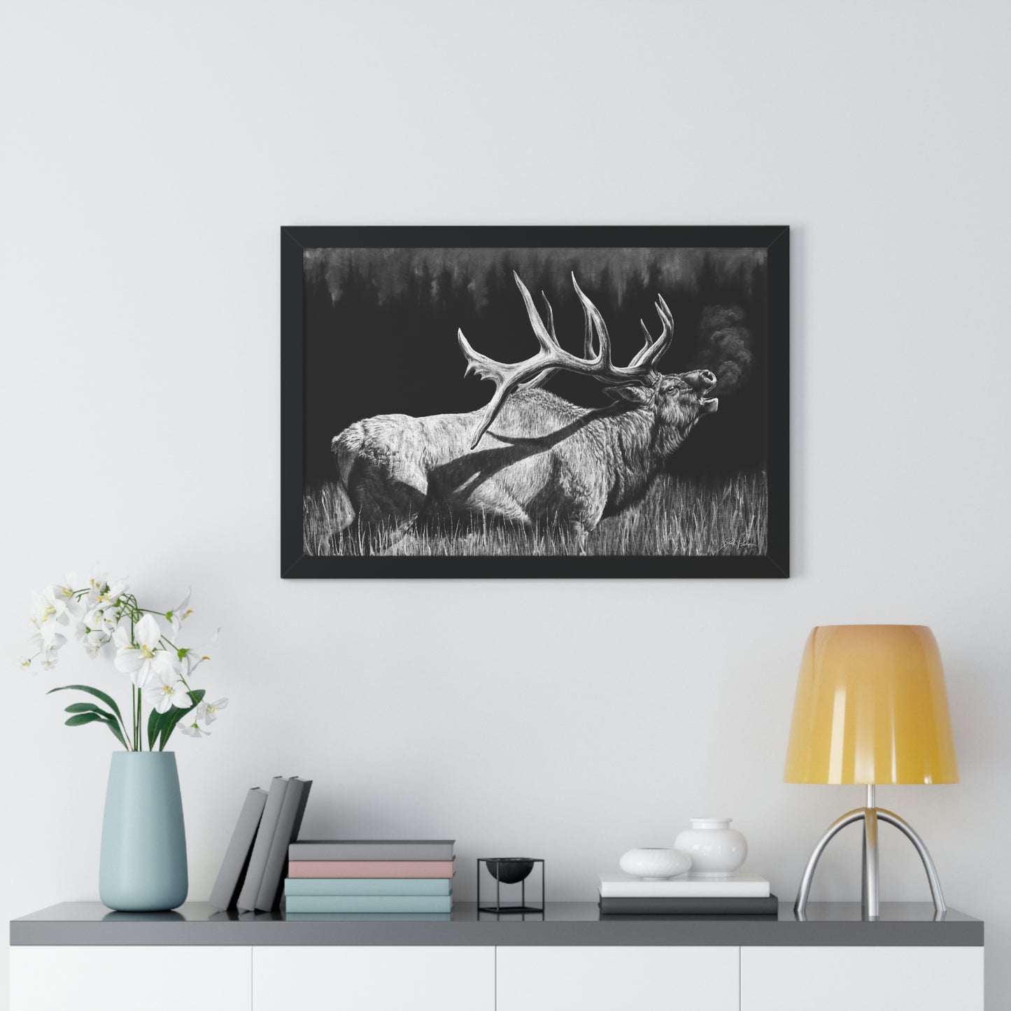 "Firebull" Framed Paper Print