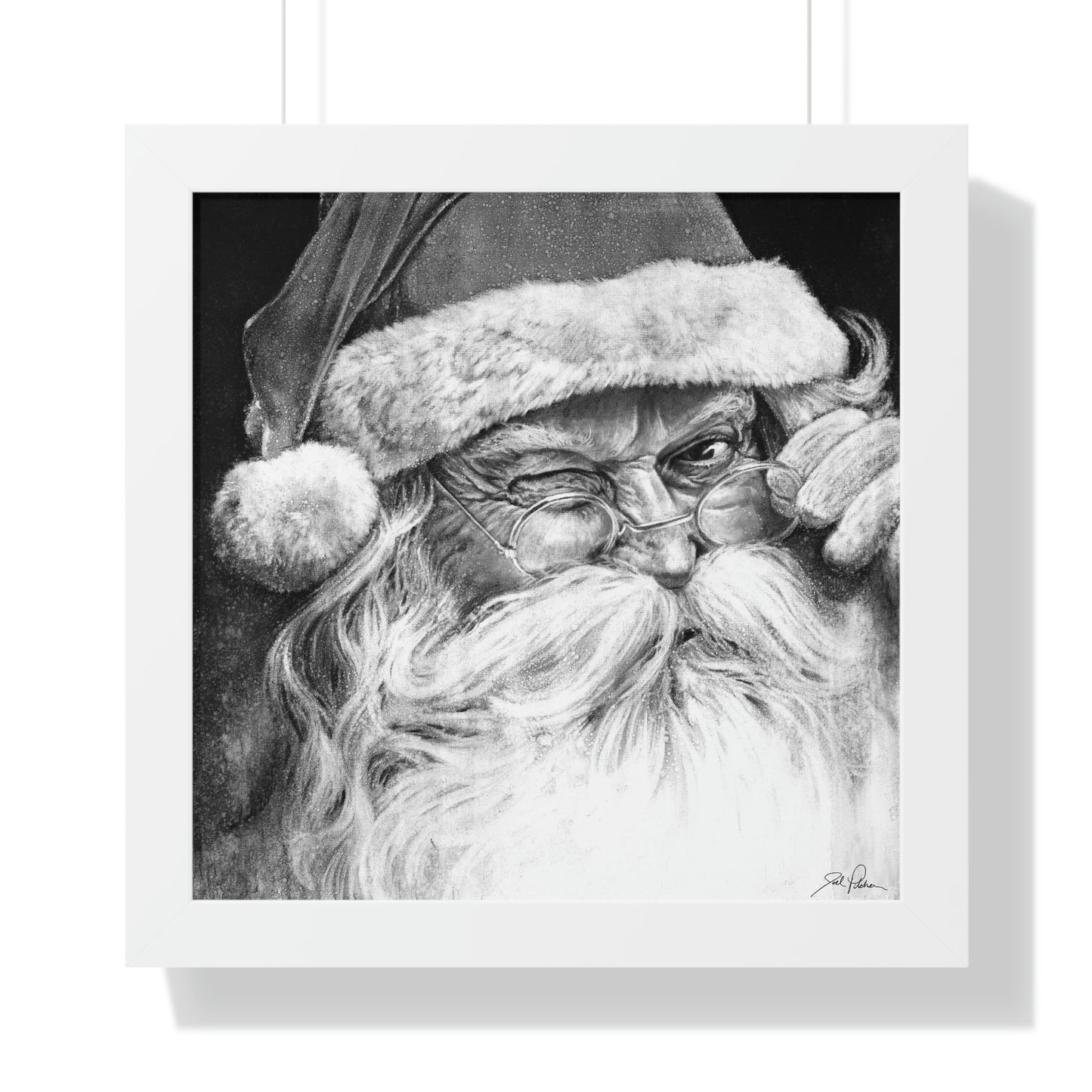 "Ol' Saint Nick" Framed Paper Print