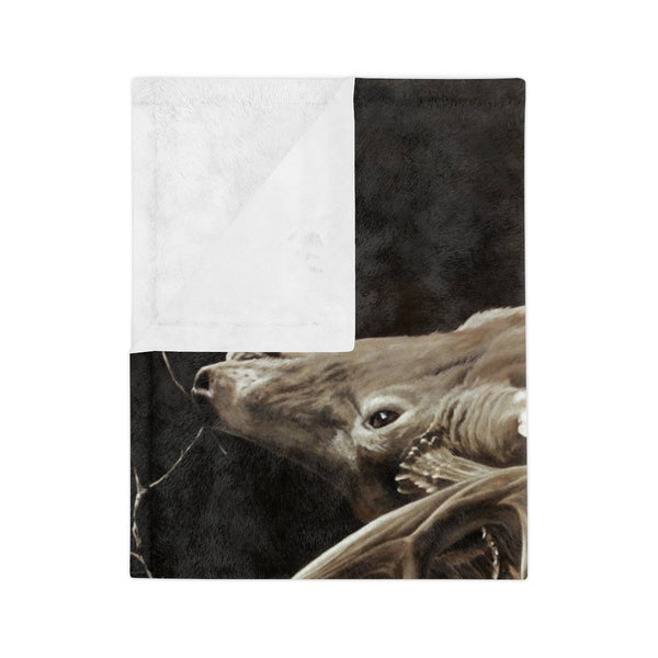 "Calling Card" Velveteen Minky Blanket