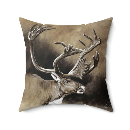 "Caribou" Square Pillow