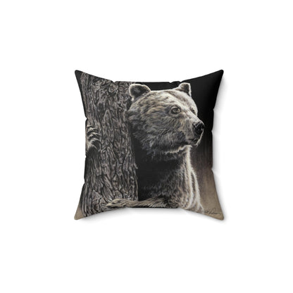 "Bear Hug" Square Pillow