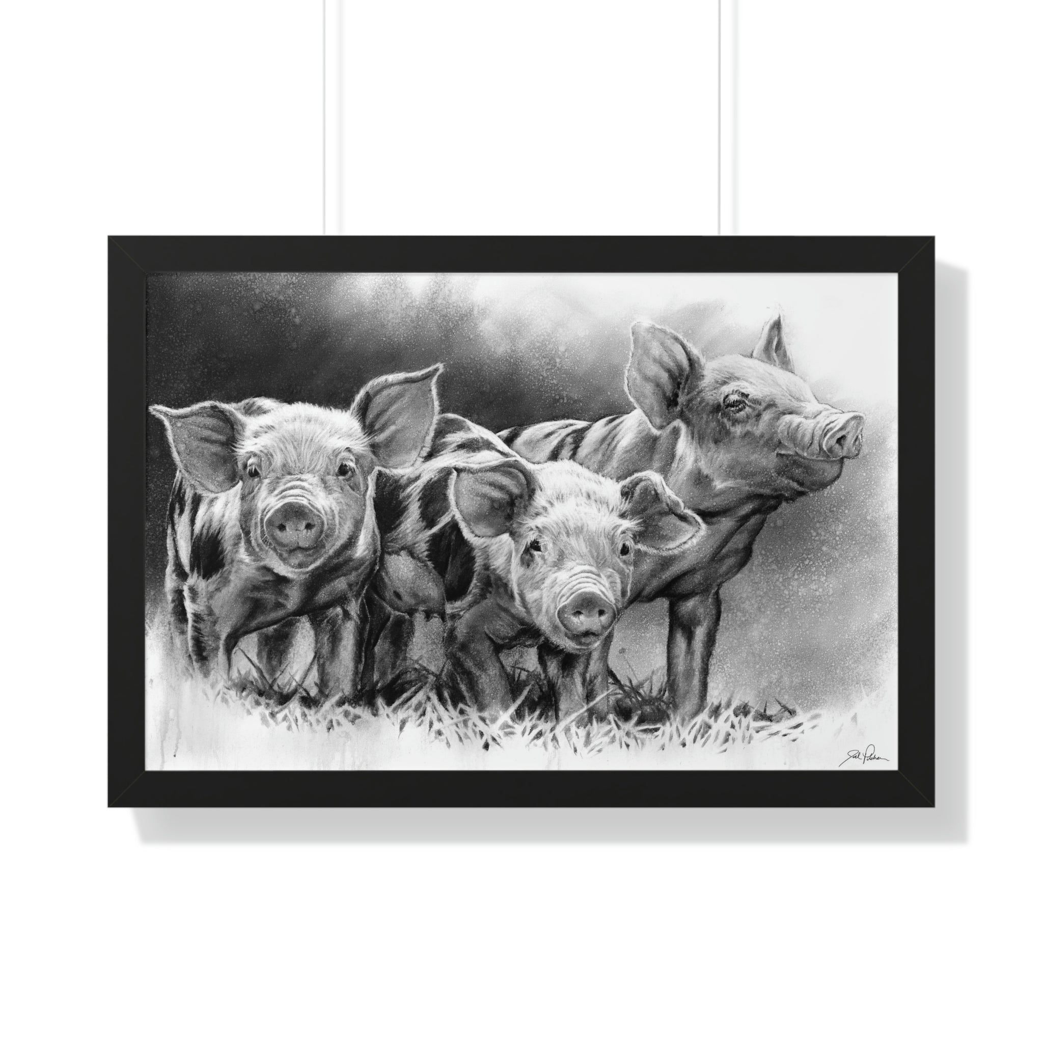 "Pig Tales" Framed Paper Print
