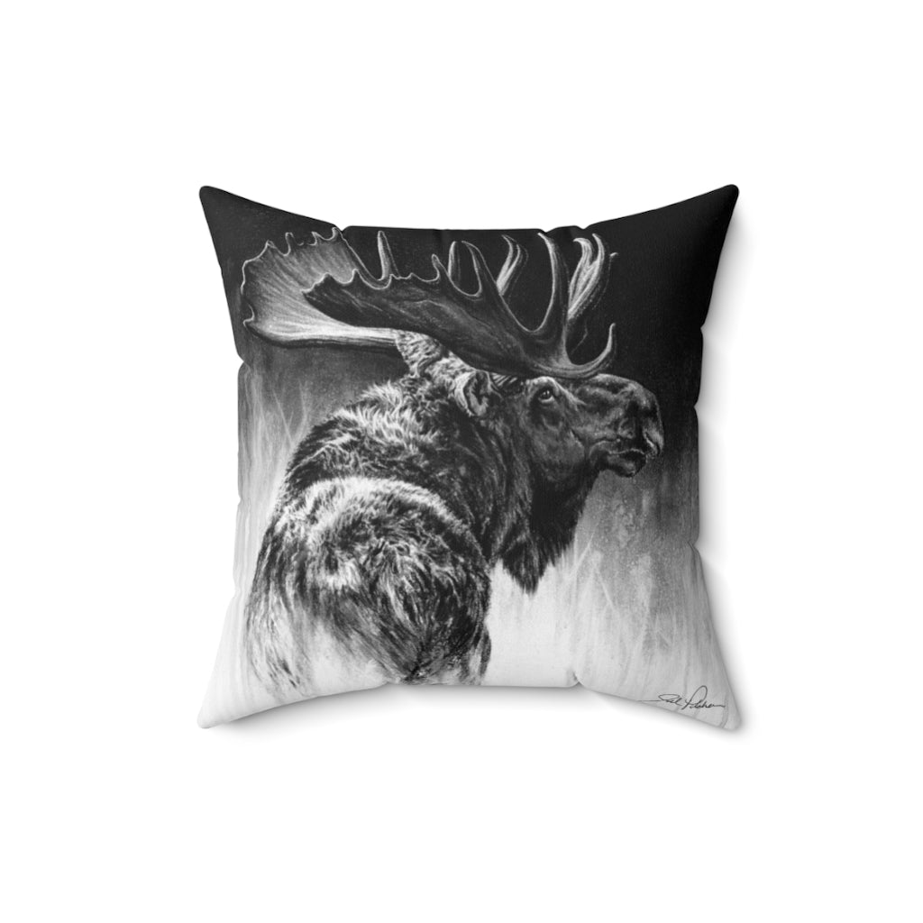 "Bull Moose" Square Pillow