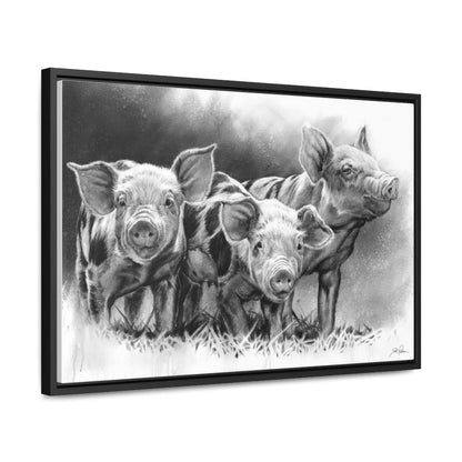 "Pig Tales" Gallery Wrapped/Framed Canvas