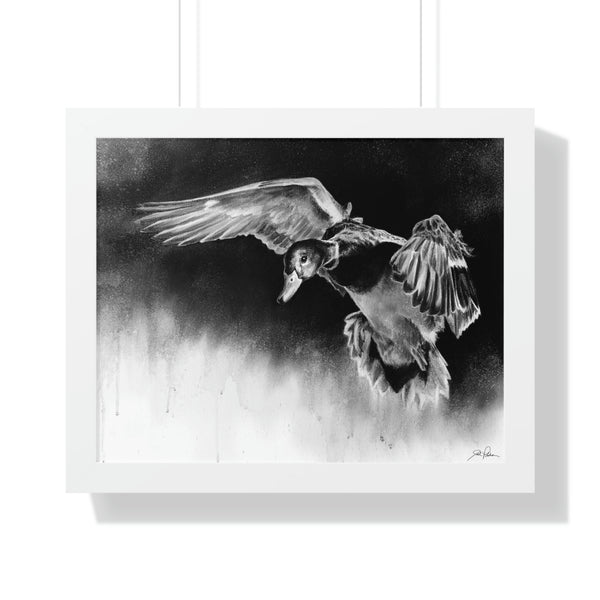"Controlled Descent" Framed Paper Print