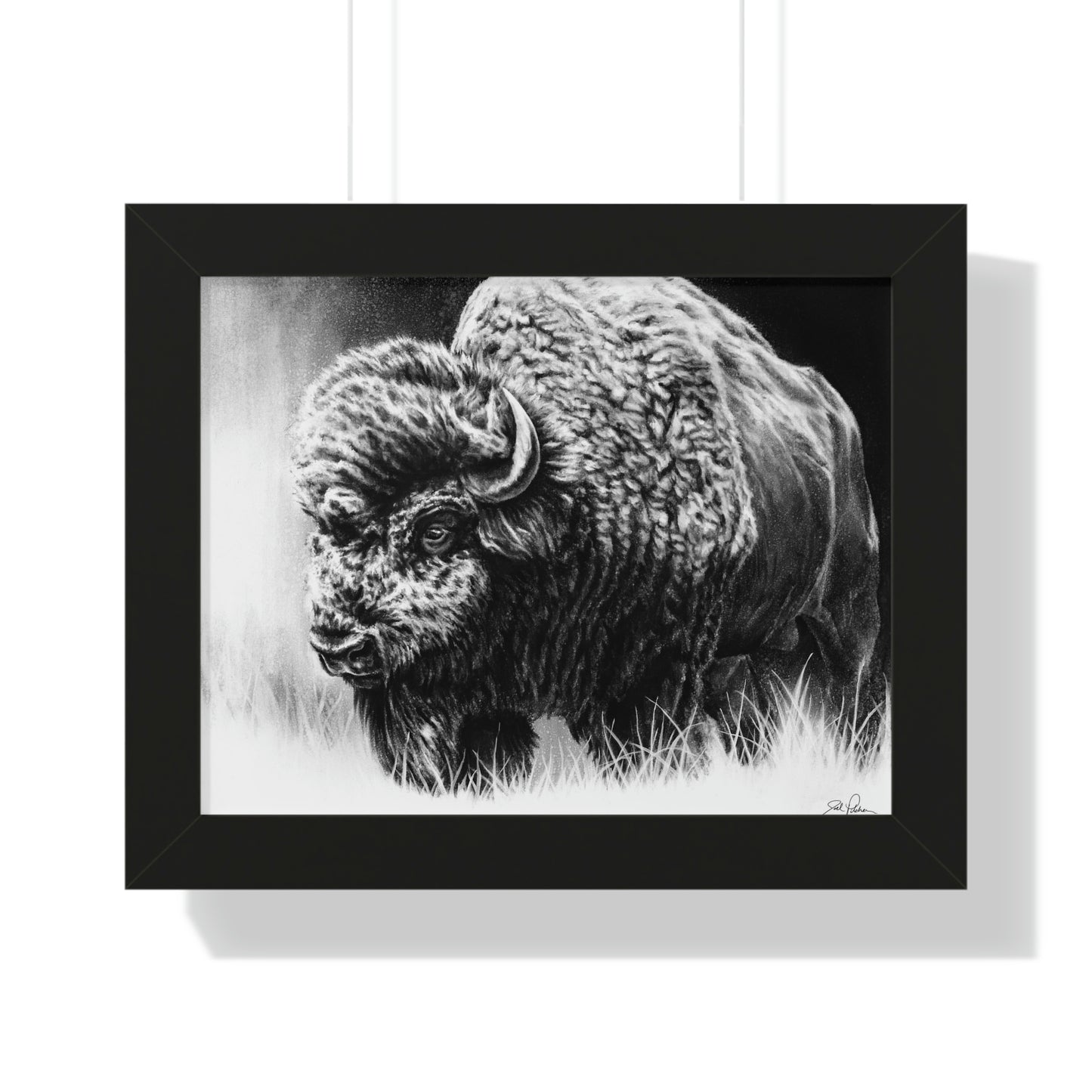 "Bull Dozer" Framed Paper Print