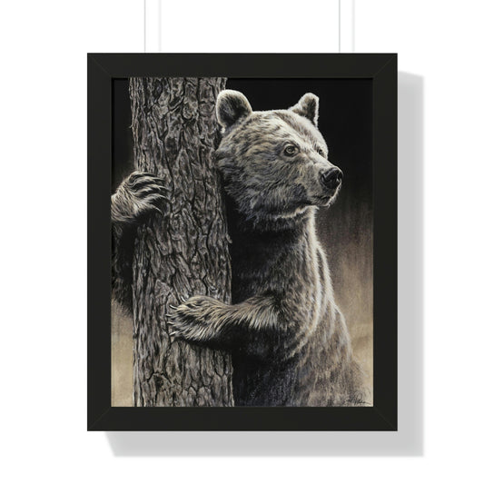 "Bear Hug" Framed Paper Print