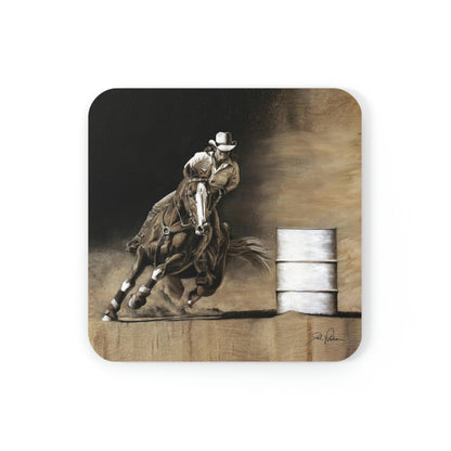 "Turn and Burn" Cork Back Coaster