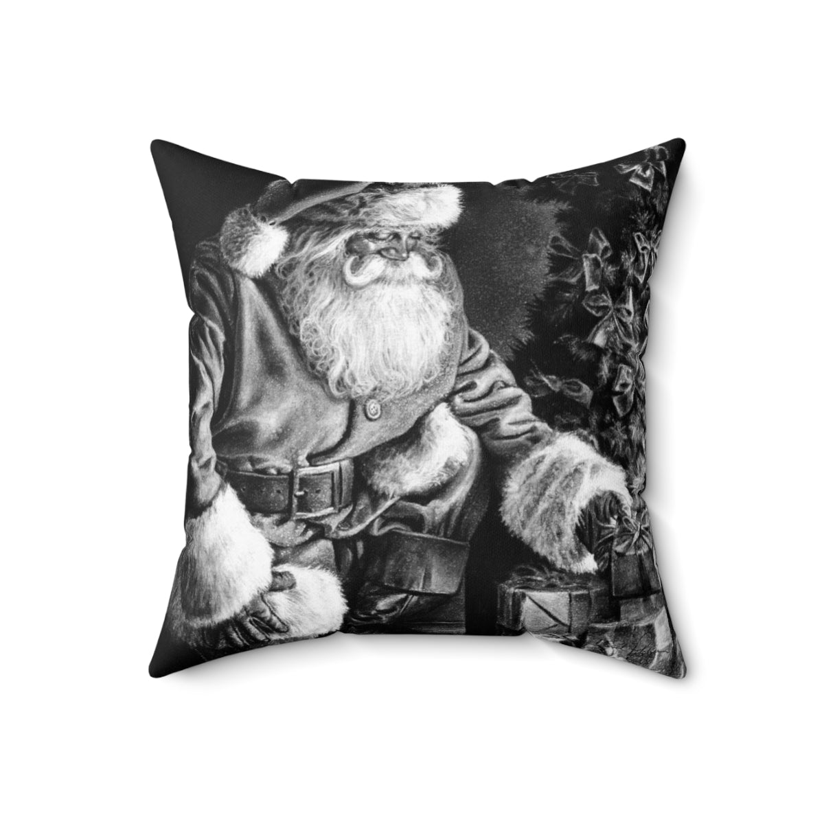 "Secret Santa" Square Pillow