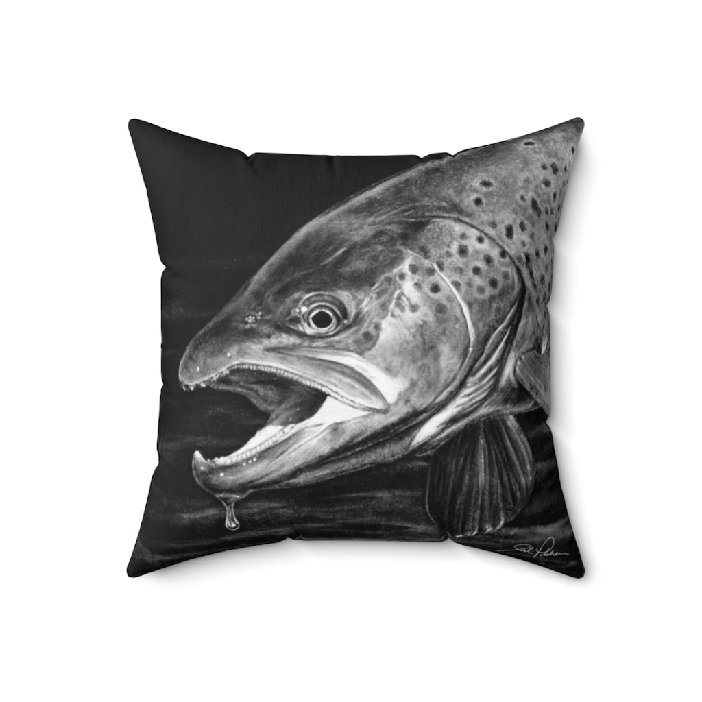 "Brown Trout" Square Pillow