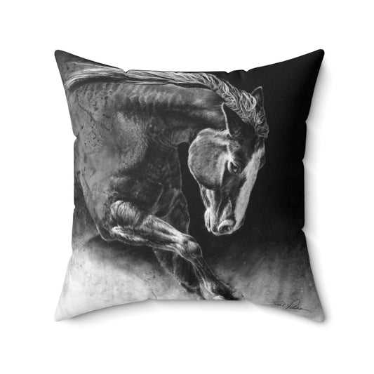 "Unbridled" Square Pillow