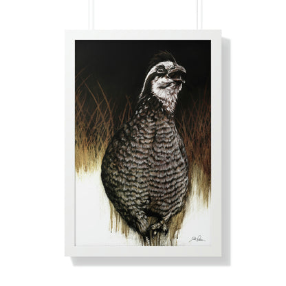 "Call of the Upland Quail" Framed Paper Print