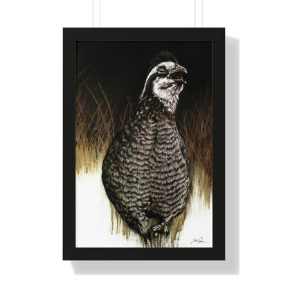 "Call of the Upland Quail" Framed Paper Print