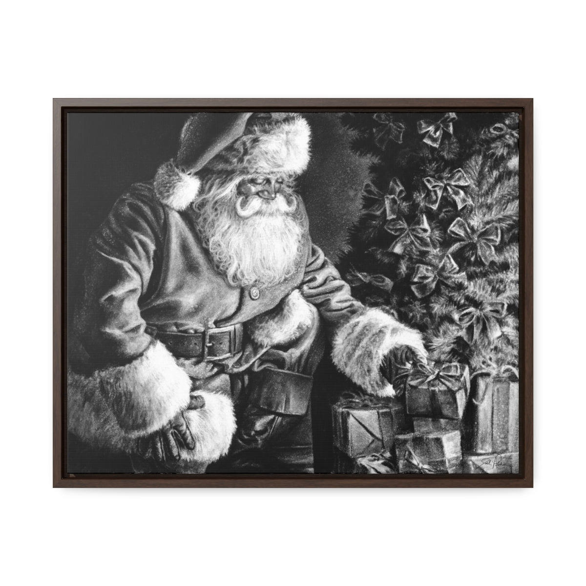 "Secret Santa" Gallery Wrapped/Framed Canvas