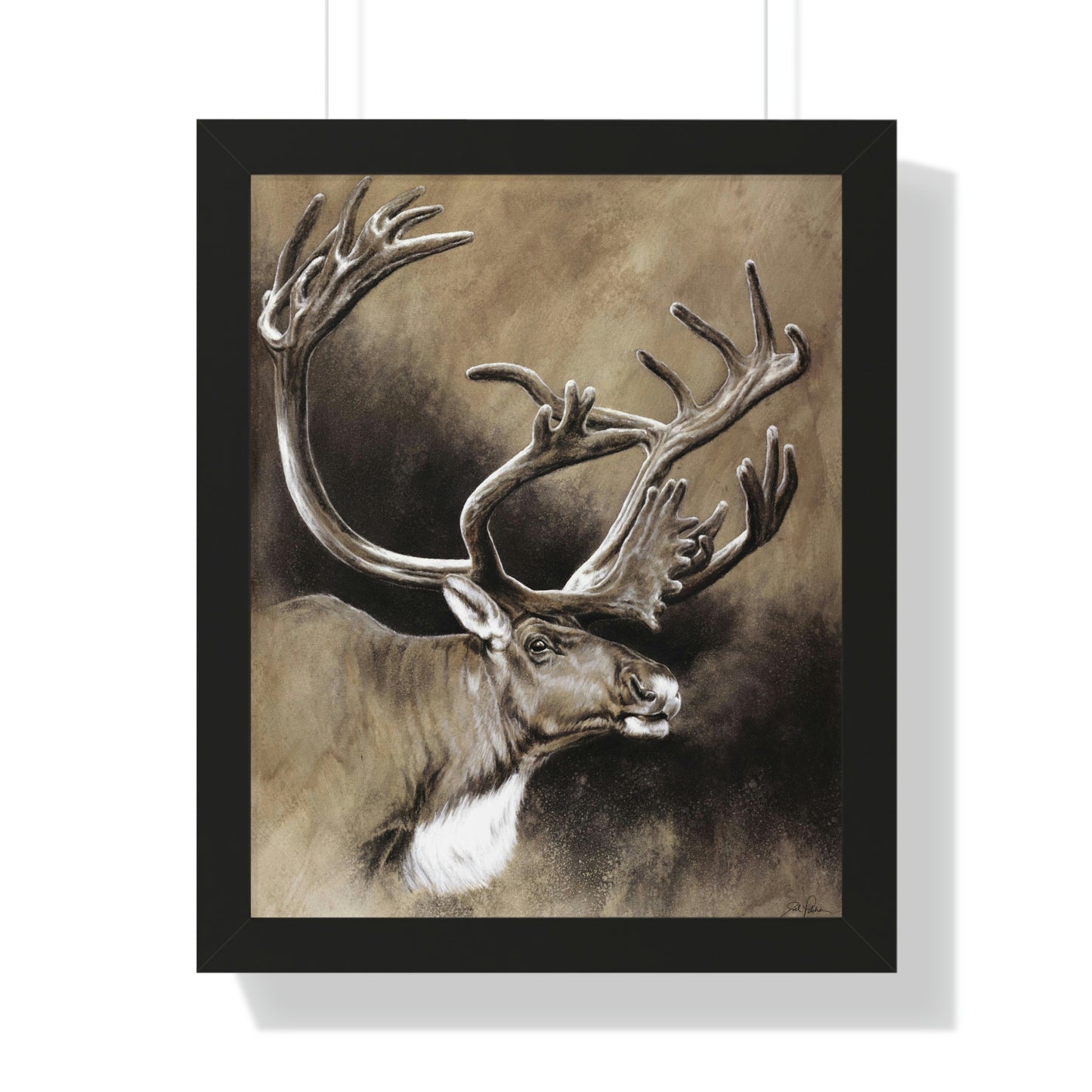 "Caribou" Framed Paper Print