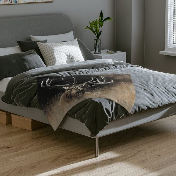 "Wake Up Call" Velveteen Minky Blanket