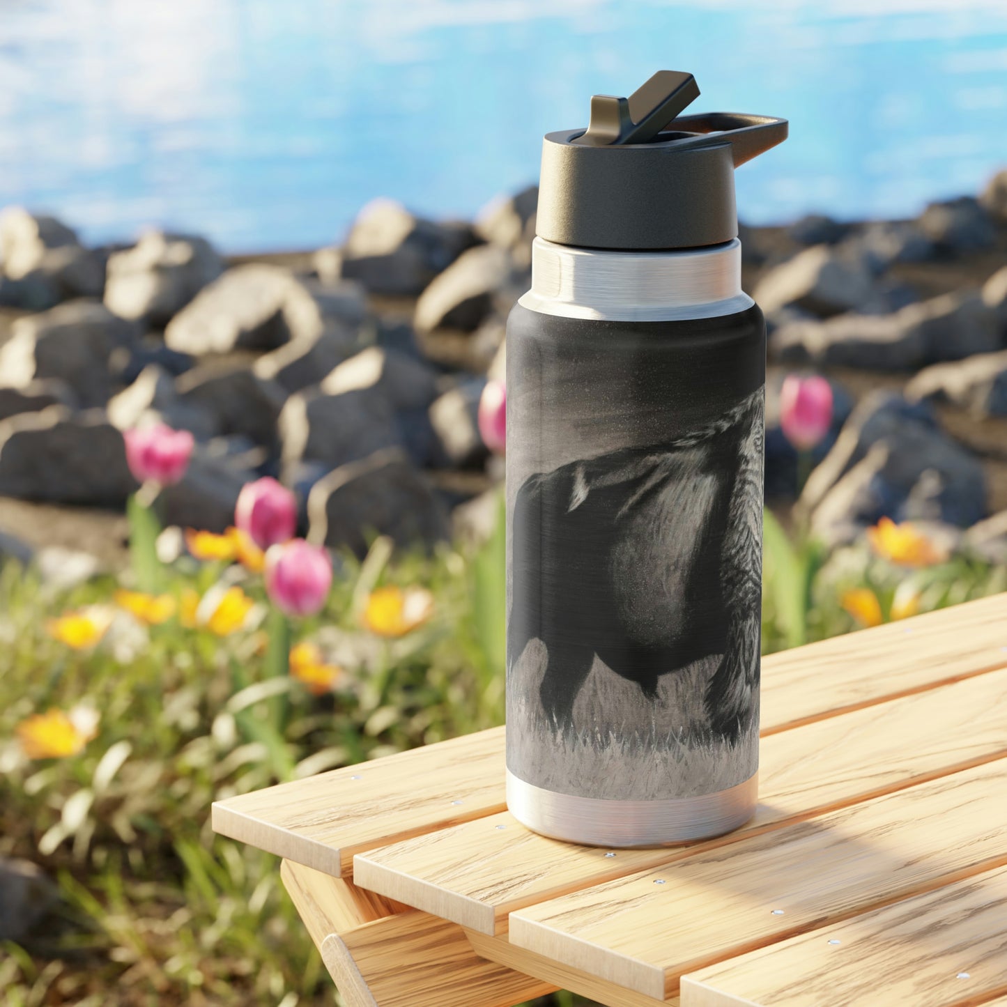 "Into the Storm" 32oz Stainless Steel Bottle