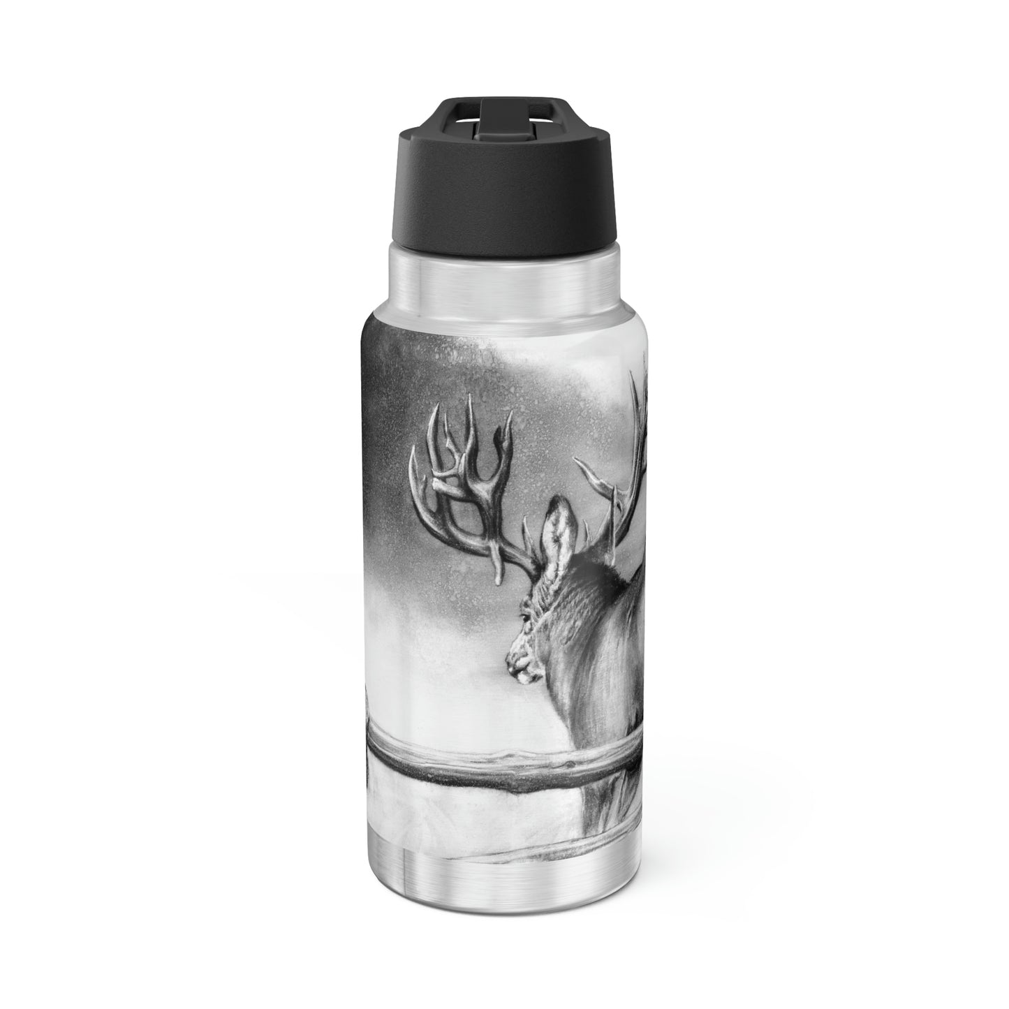 "Over and Out" 32oz Stainless Steel Bottle