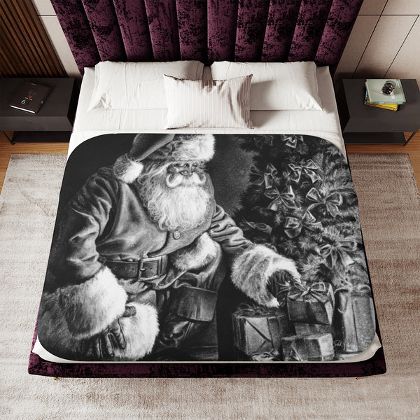 "Secret Santa" Sherpa Blanket
