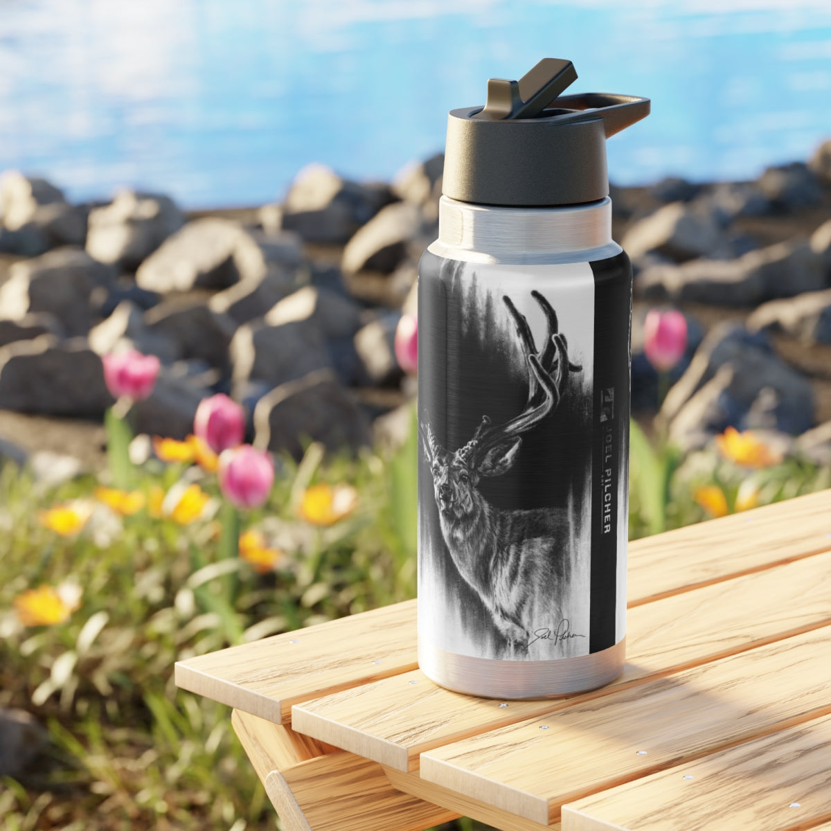 "Summer Swag" 32oz Stainless Steel Bottle