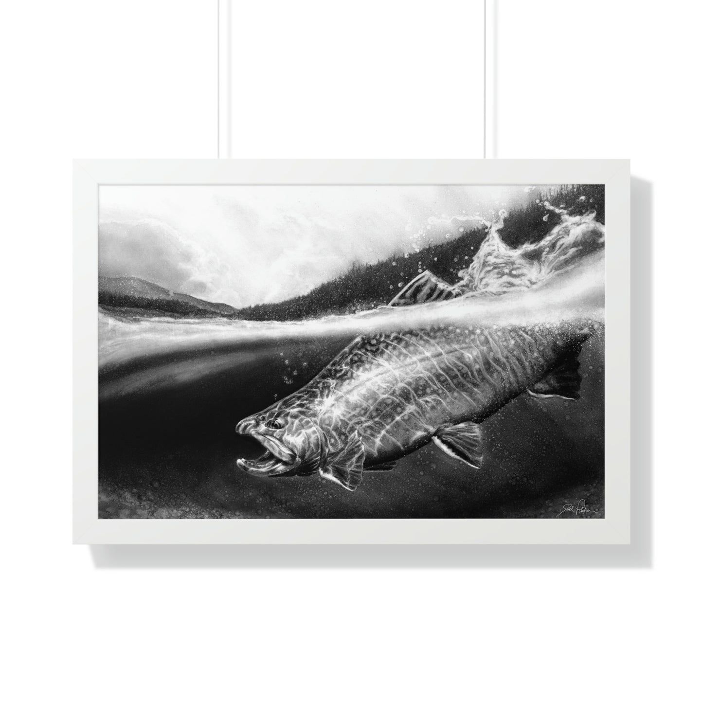 "Brook Trout" Framed Paper Print