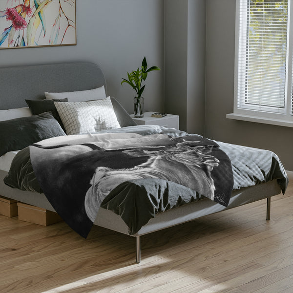 "Kudu" Velveteen Minky Blanket