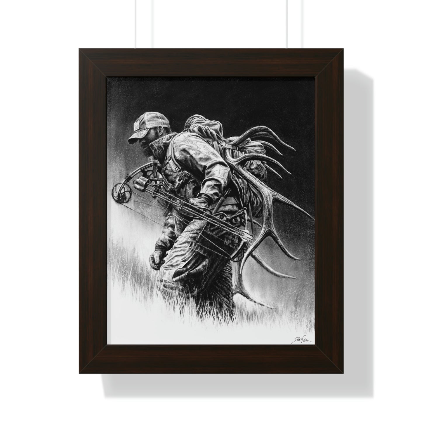 "Uphill Battle" Framed Paper Print