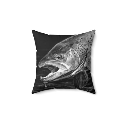 "Brown Trout" Square Pillow