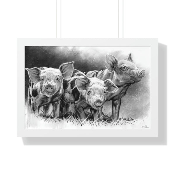 "Pig Tales" Framed Paper Print