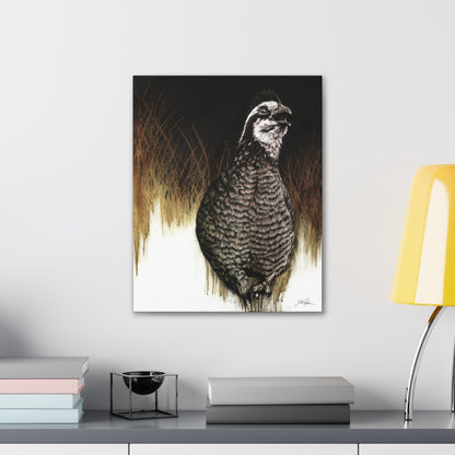 "Call of the Uplands Quail" Gallery Wrapped Canvas