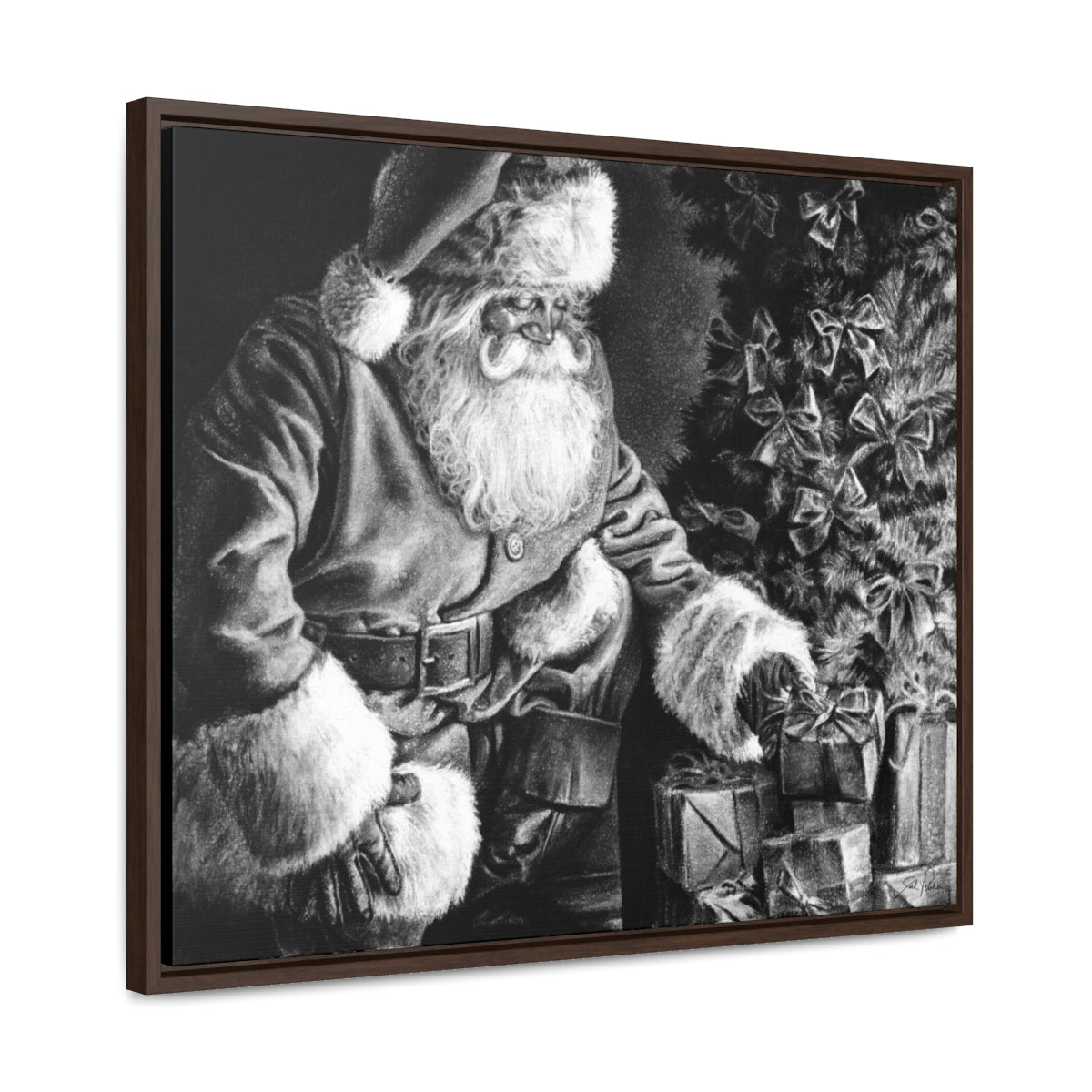 "Secret Santa" Gallery Wrapped/Framed Canvas