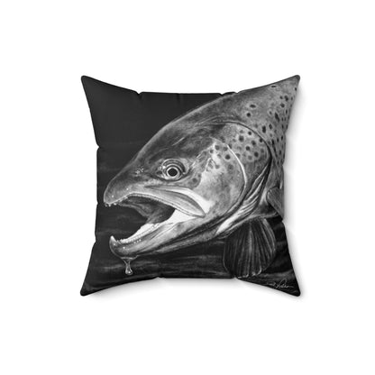 "Brown Trout" Square Pillow