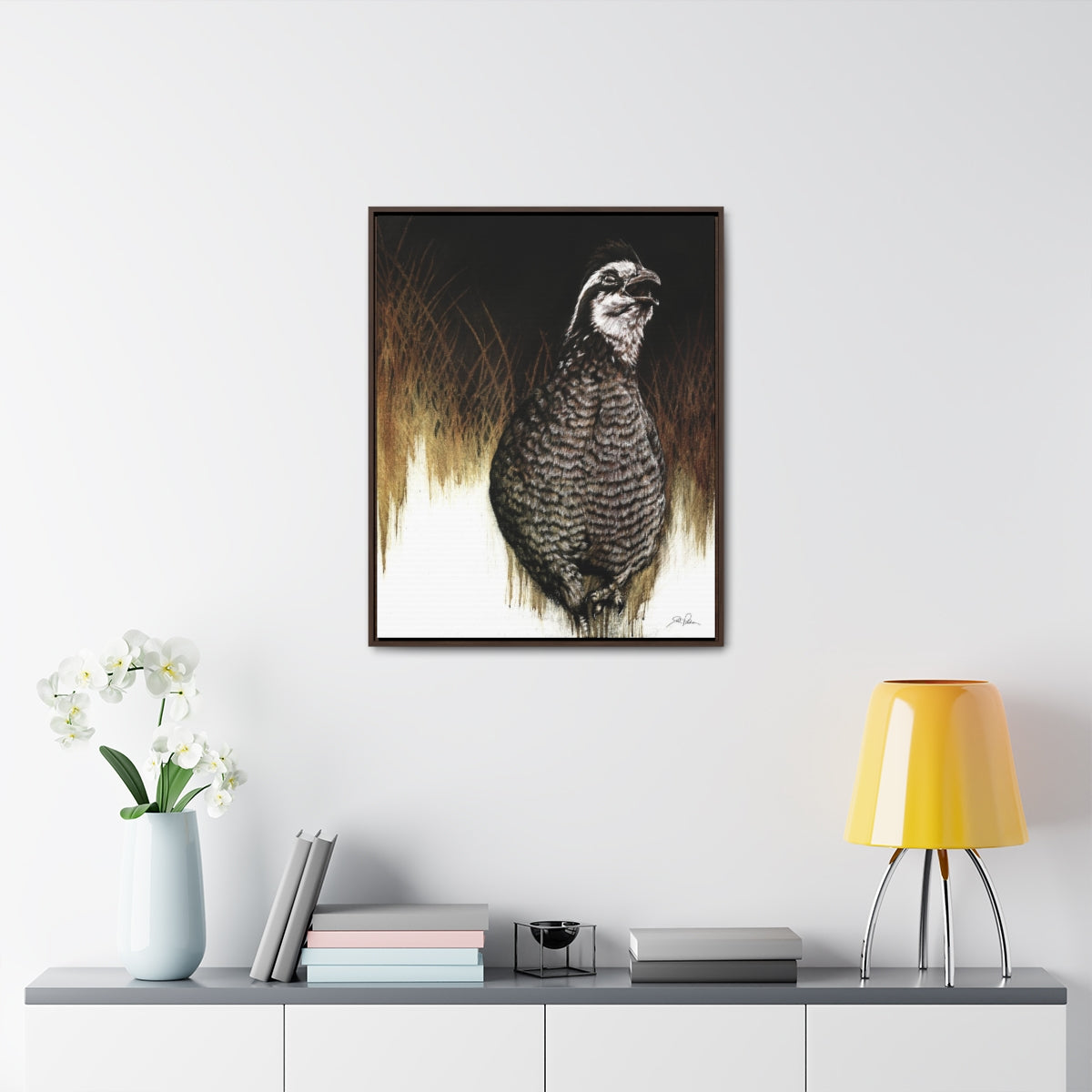 "Call of the Upland Quail" Gallery Wrapped/Framed Canvas