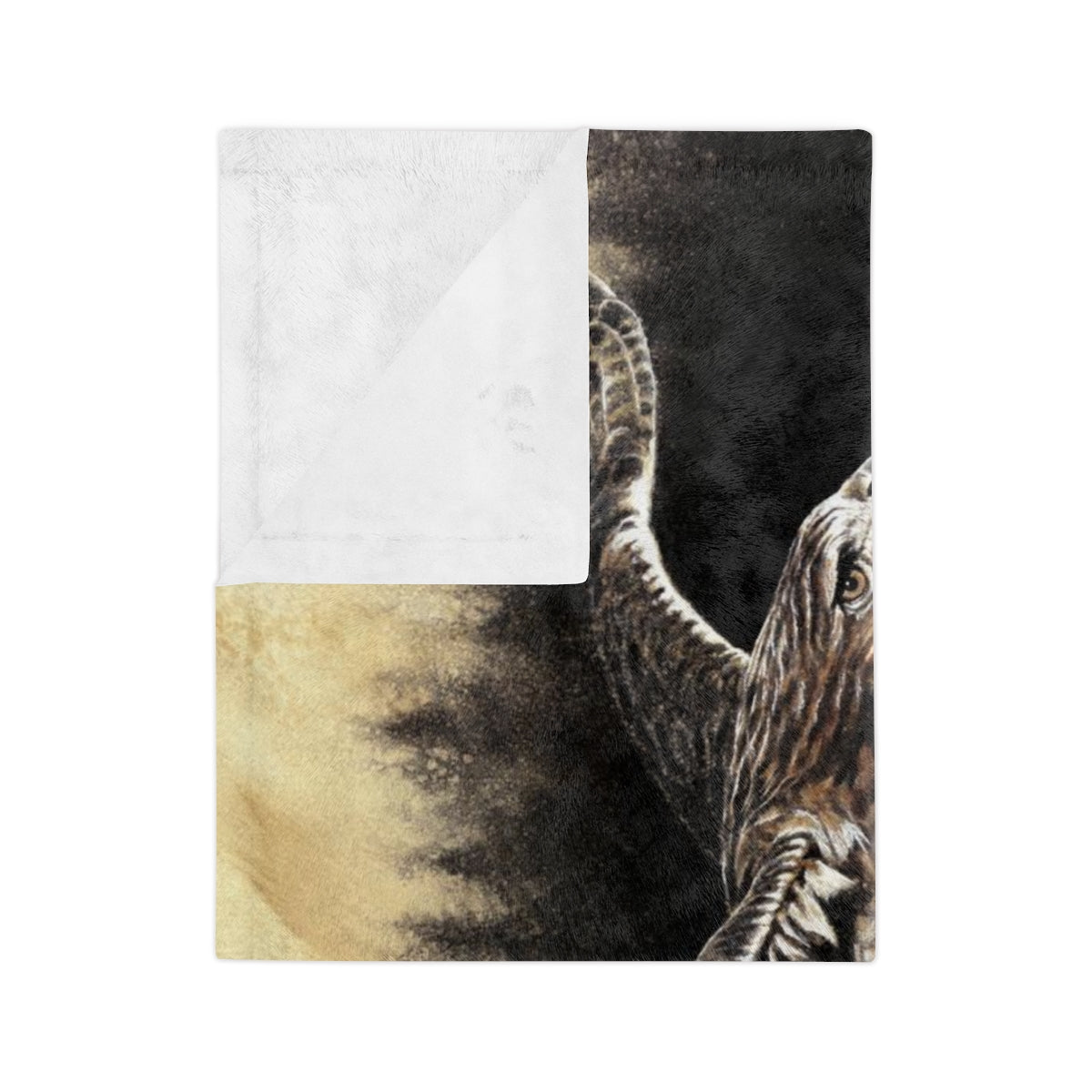 "Red Tailed Hawk" Velveteen Minky Blanket