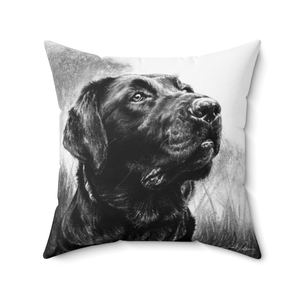 "Labrador Retriever" Square Pillow