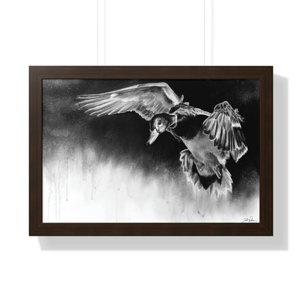 "Controlled Descent" Framed Paper Print