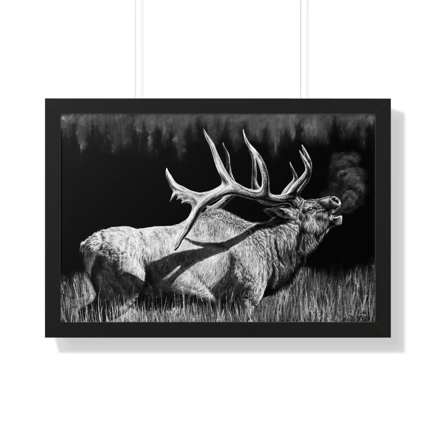 "Firebull" Framed Paper Print