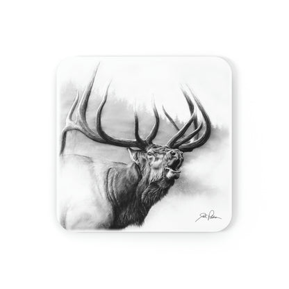 "Rocky Mountain King" Cork Back Coaster