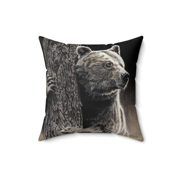 "Bear Hug" Square Pillow