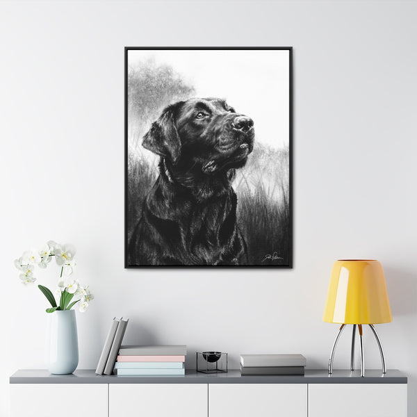 "Labrador Retriever" Gallery Wrapped/Framed Canvas