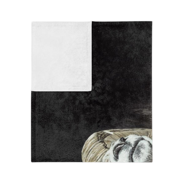"Golden Eye" Velveteen Minky Blanket