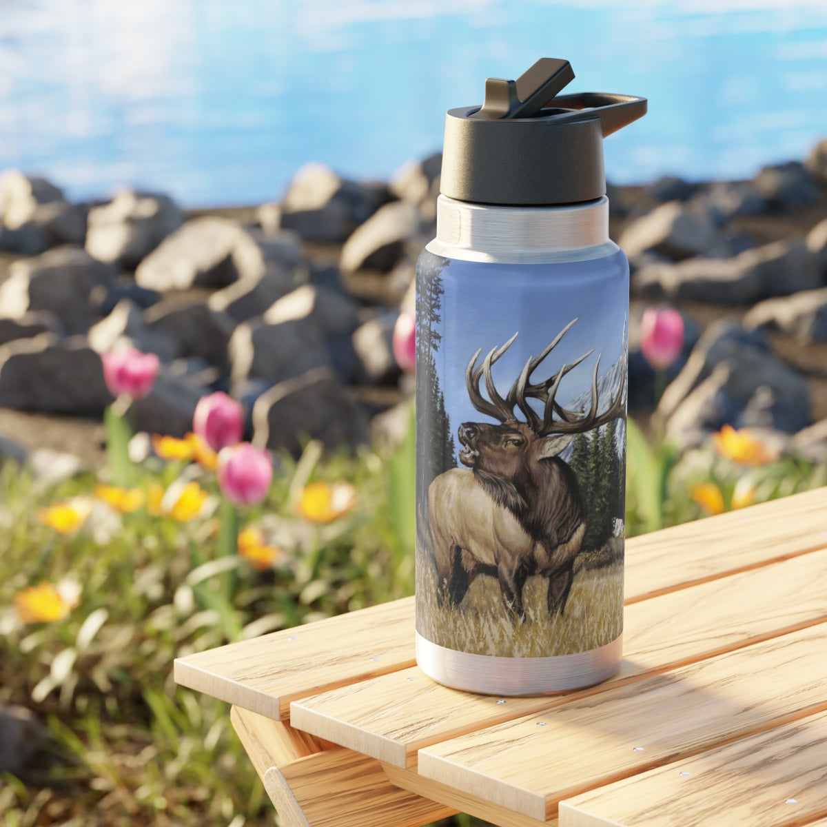 "Sanctuary" 32oz Stainless Steel Bottle