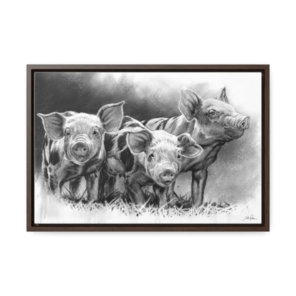 "Pig Tales" Gallery Wrapped/Framed Canvas