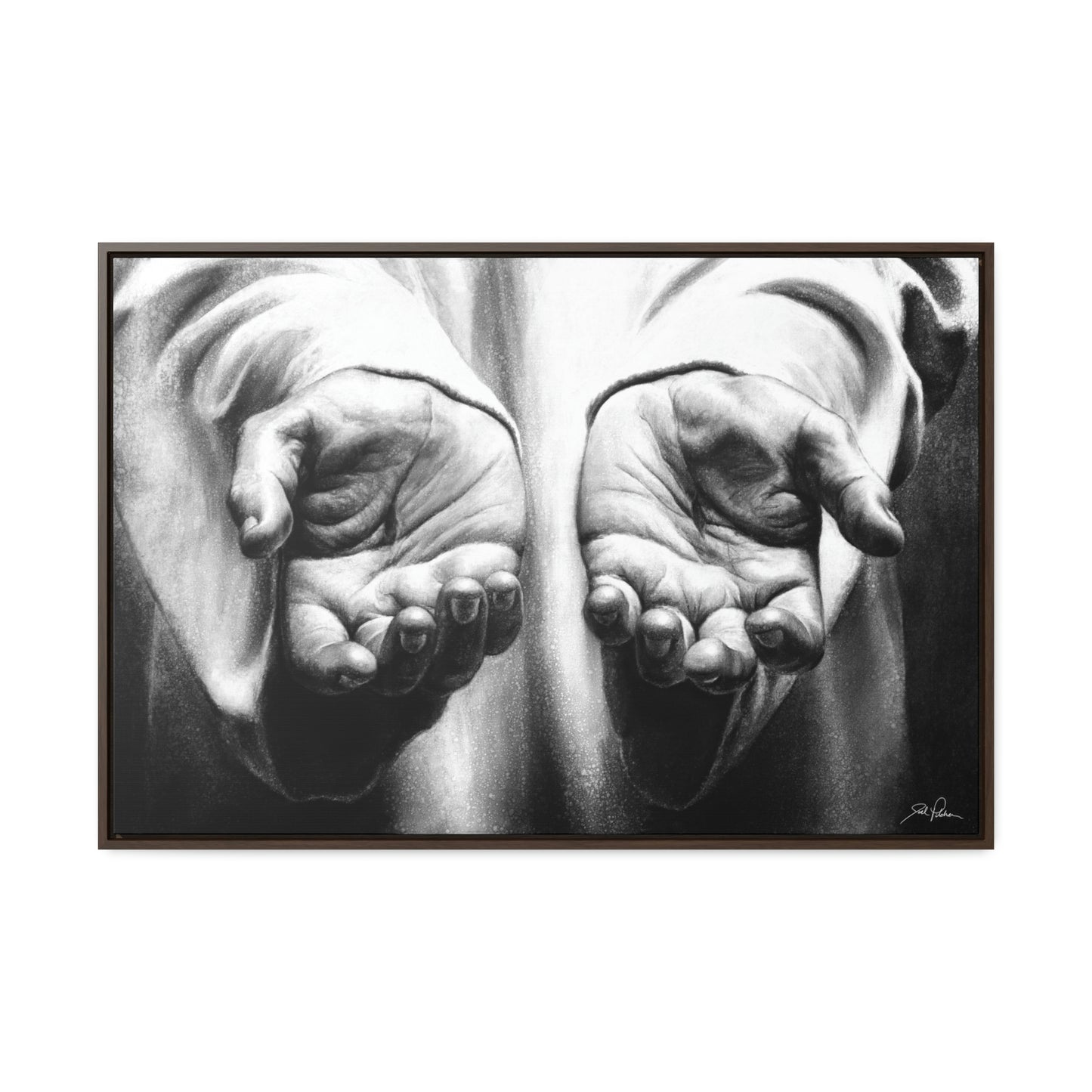 "His Hands" Gallery Wrapped/Framed Canvas